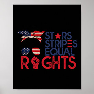 Poster Bun American Flag Pro Choice Star Stripes Igual Ri