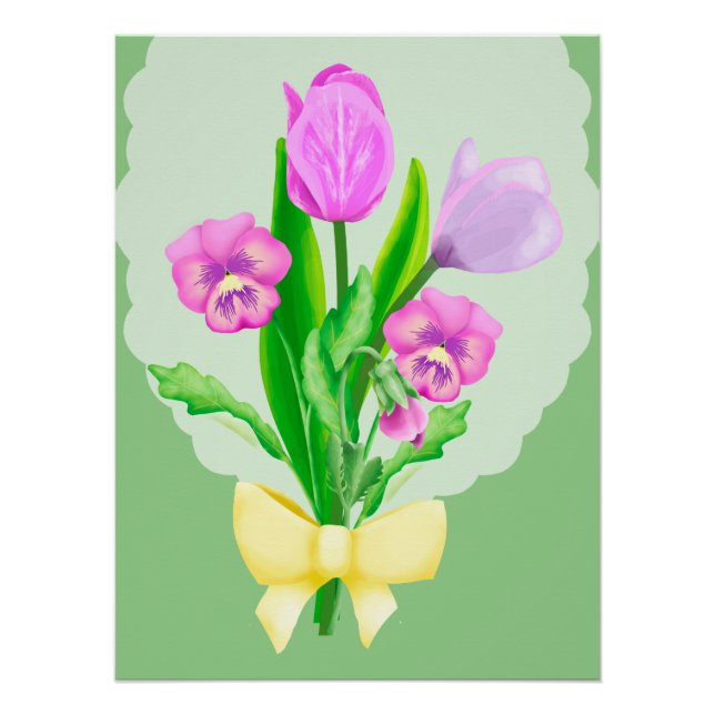 Pôster Bunch of Spring Flowers 2 (Frente)