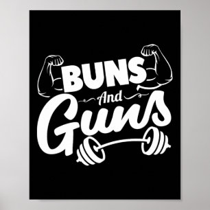 Poster Bunda e Armas Engraçadas de Academia
