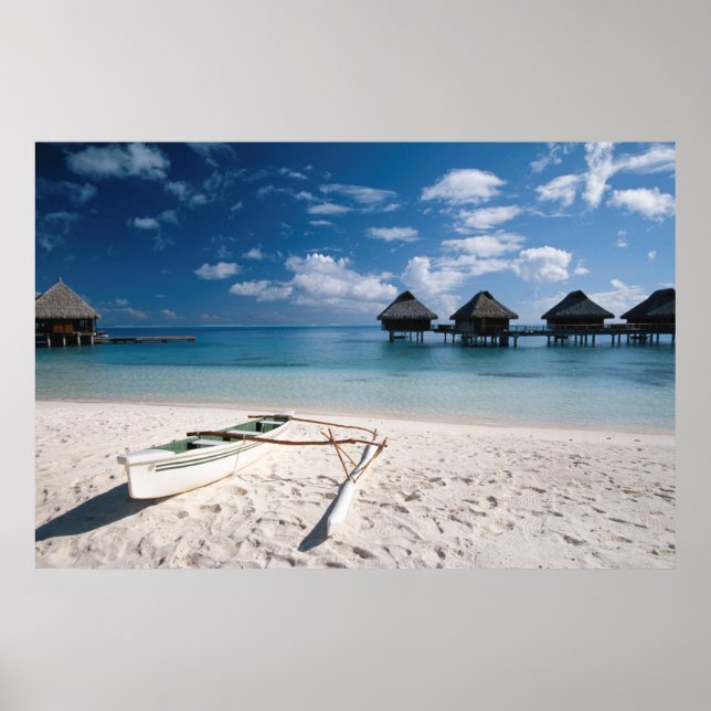 Poster Bungalows da praia Motu Toopua (Frente)