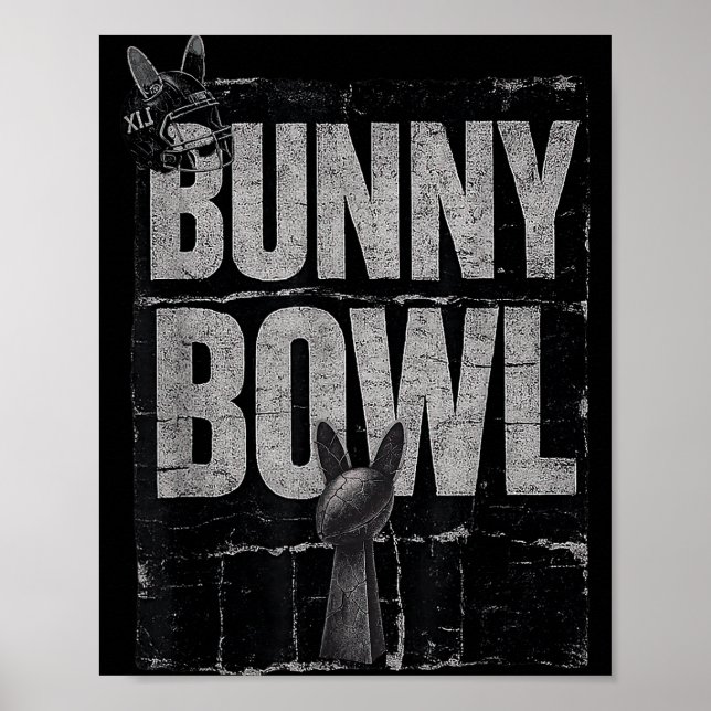 Poster Bunny Bowl Funny Halftime Show 2026  (Frente)