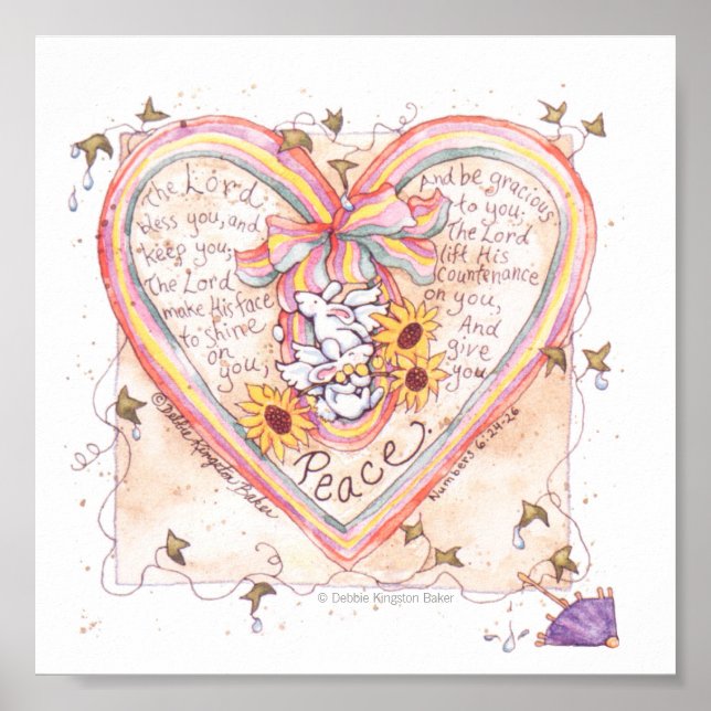 Pôster Bunny Peace (Frente)