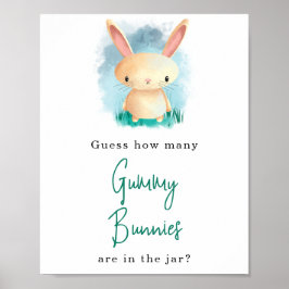 Poster Bunny - Quantos coelhinhos de goma