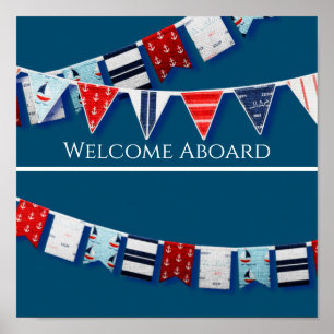 Poster Bunting náutico