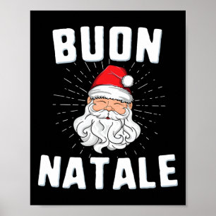 Poster Buon natale christmasitaly italian papais noeis ba
