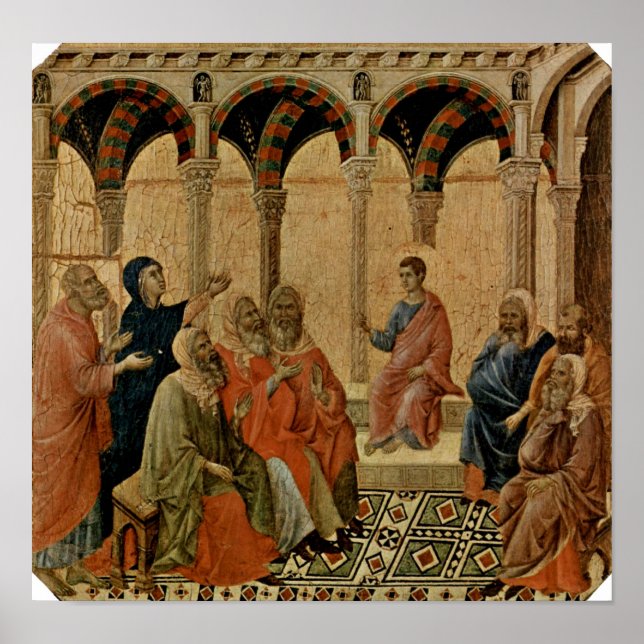 Poster Buoninsegna - Jesus de doze anos em Templo (Frente)