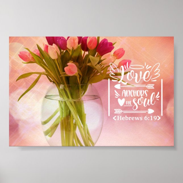 Poster Buquê | Âncoras De Amor A Alma (Frente)