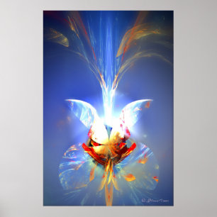 Poster Buquê azul