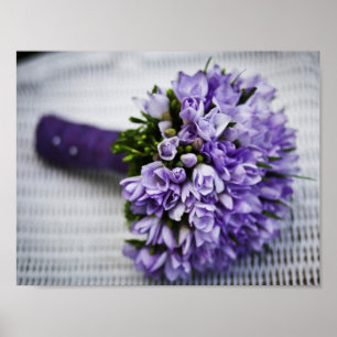Pôster Buquê de Casamento Roxo