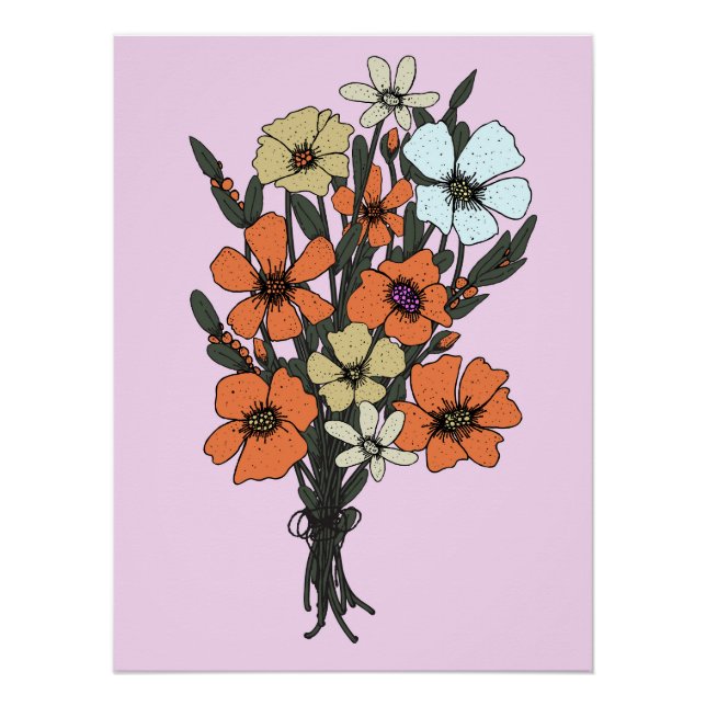 Pôster Buquê de Flores (Frente)