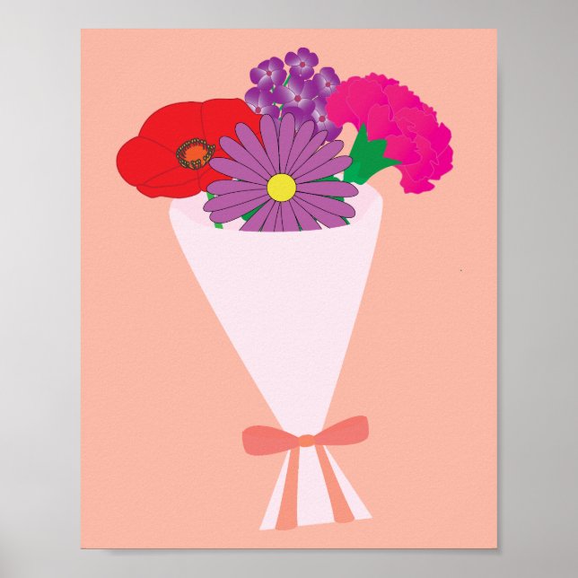 Poster Buquê de Flores (Frente)