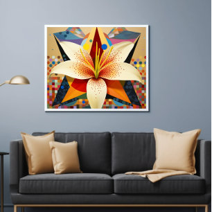 Poster Buquê de Flores Lindas Lírio Imprimível