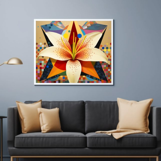 Poster Buquê de Flores Lindas Lírio Imprimível (Criador carregado)