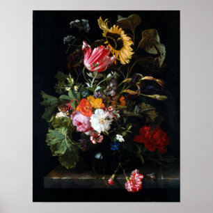 Poster Buquê de Flores Maria van Oosterwyck em um Vase