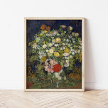 Poster Buquê de Flores num Vaso | Vincent Van Gogh<br><div class="desc">Buquê de Flores num Vaso (1890) | Arte original do famoso artista neerlandês Vincent Van Gogh (1853-1890). A pintura retrata uma vida estática com um cheio de flores misturadas em um vaso. Use as ferramentas de design para adicionar texto personalizado ou personalizar a imagem.</div>