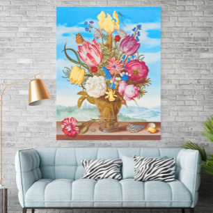 Poster Buquê de Flores numa Cornija (1619) por Bosschaert