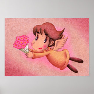 Poster Buquê de flores para você.