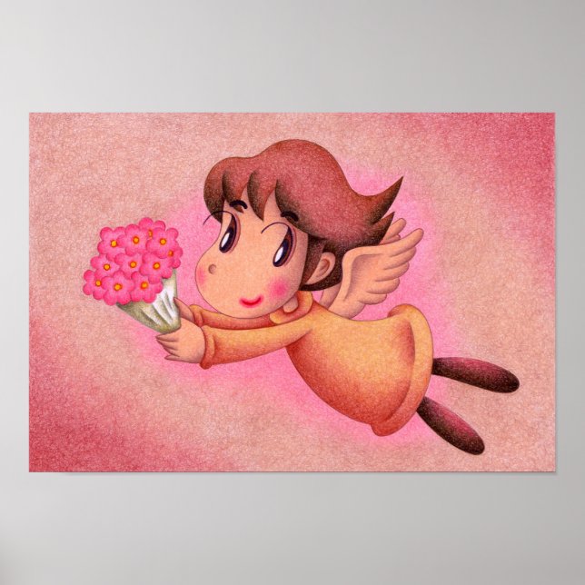 Poster Buquê de flores para você. (Frente)