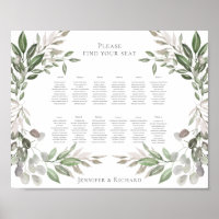 Buquê de Folhagem de Gráfico de Casamento