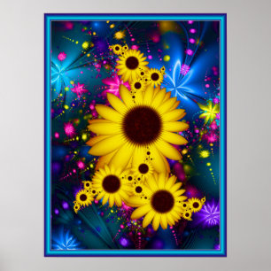 Poster Buquê de girassóis