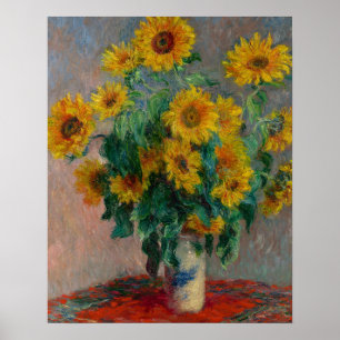 Poster Buquê de Girassóis por Claude Monet