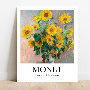 Poster Buquê de Girassóis por Claude Monet
