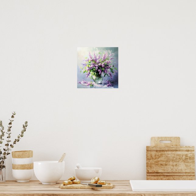 Poster Buquê de Lilás em Flor de Lavanda (Cozinha)