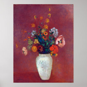 Poster Buquê de Odilon Redon num Vaso Chinês