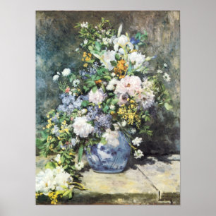 Poster Buquê de Primavera de Pierre Renoir, Flores Vintag