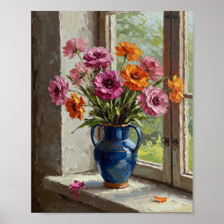 Poster Buquê de Ranunculus | Natureza-Morta Impressionist