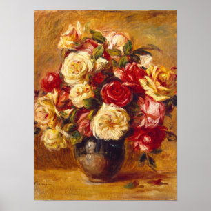 Poster Buquê de rosas, Auguste Renoir