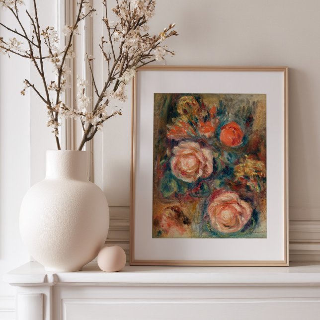 Poster Buquê de Rosas | Renoir (Criador carregado)