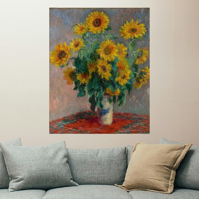 Poster Buquê do Monet de Sunflower (Criador carregado)