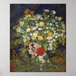 Poster Buquê Floral Impressionista Vintage Van Gogh