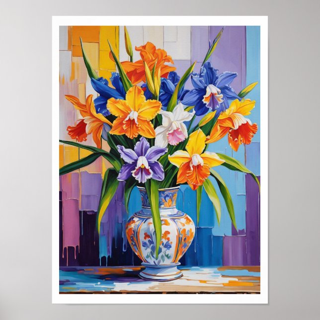 Poster Buquê Floral Primavera Daffodils Enquadra-o (Frente)