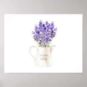 Poster Buquê Lavendar em um Jug