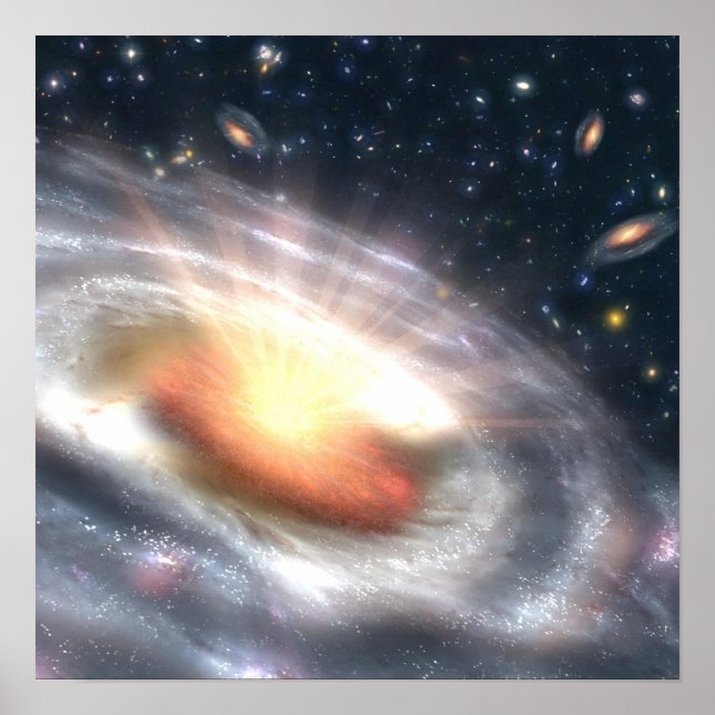 Pôster buraco negro (Frente)