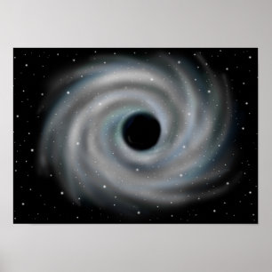 Poster Buraco negro. Abismo do universo.