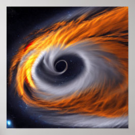 Poster Buraco Negro no Espaço