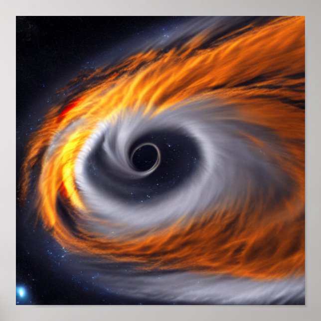 Poster Buraco Negro no Espaço (Frente)