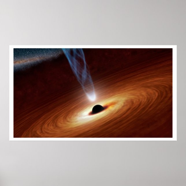 Poster Buraco Negro Supermassivo (Frente)