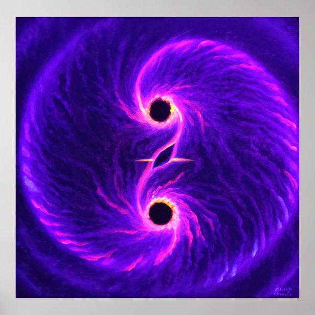 Poster Buracos negros (Frente)