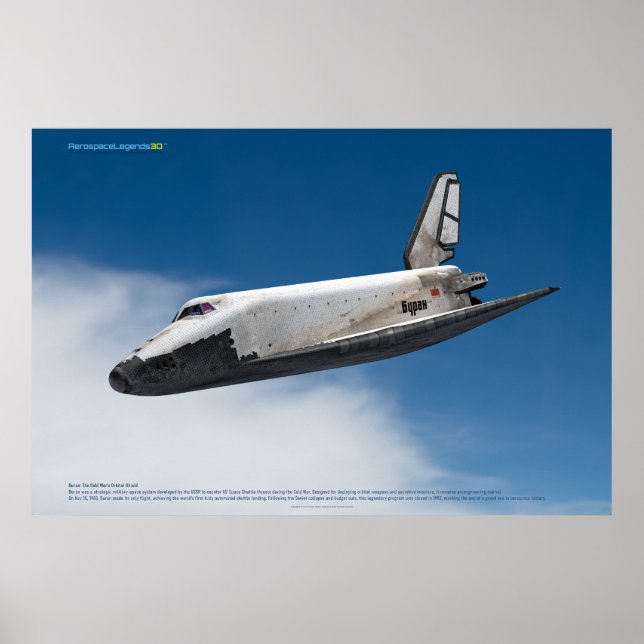 Poster Buran: Retornando Através das Nuvens (Frente)