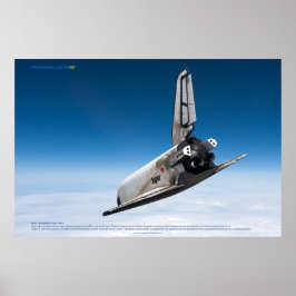 Poster Buran Spaceplane: Descida nas Nuvens