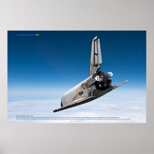 Poster Buran Spaceplane: Descida nas Nuvens