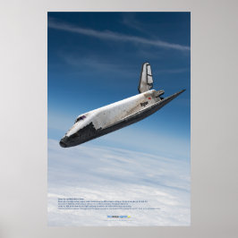 Poster Buran Spaceplane: Descida nas Nuvens