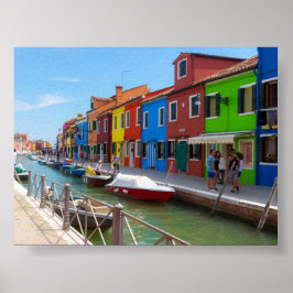 Poster Burano houses