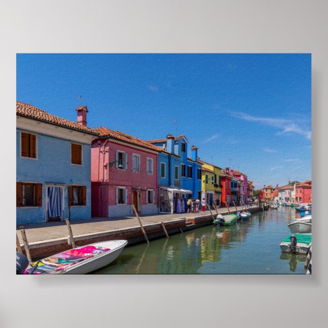 Poster Burano houses (Frente)