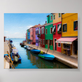 Poster Burano houses