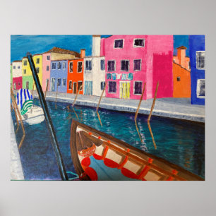 Poster Burano Veneice Itália